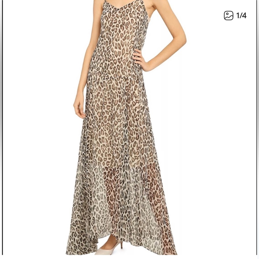 Theory Leopard Print Maxi Dress